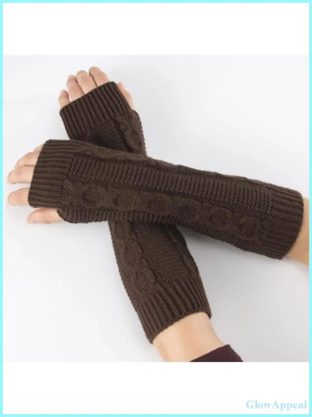 Winter Arm Warmers Fingerless Mittens Gloves for Women Men